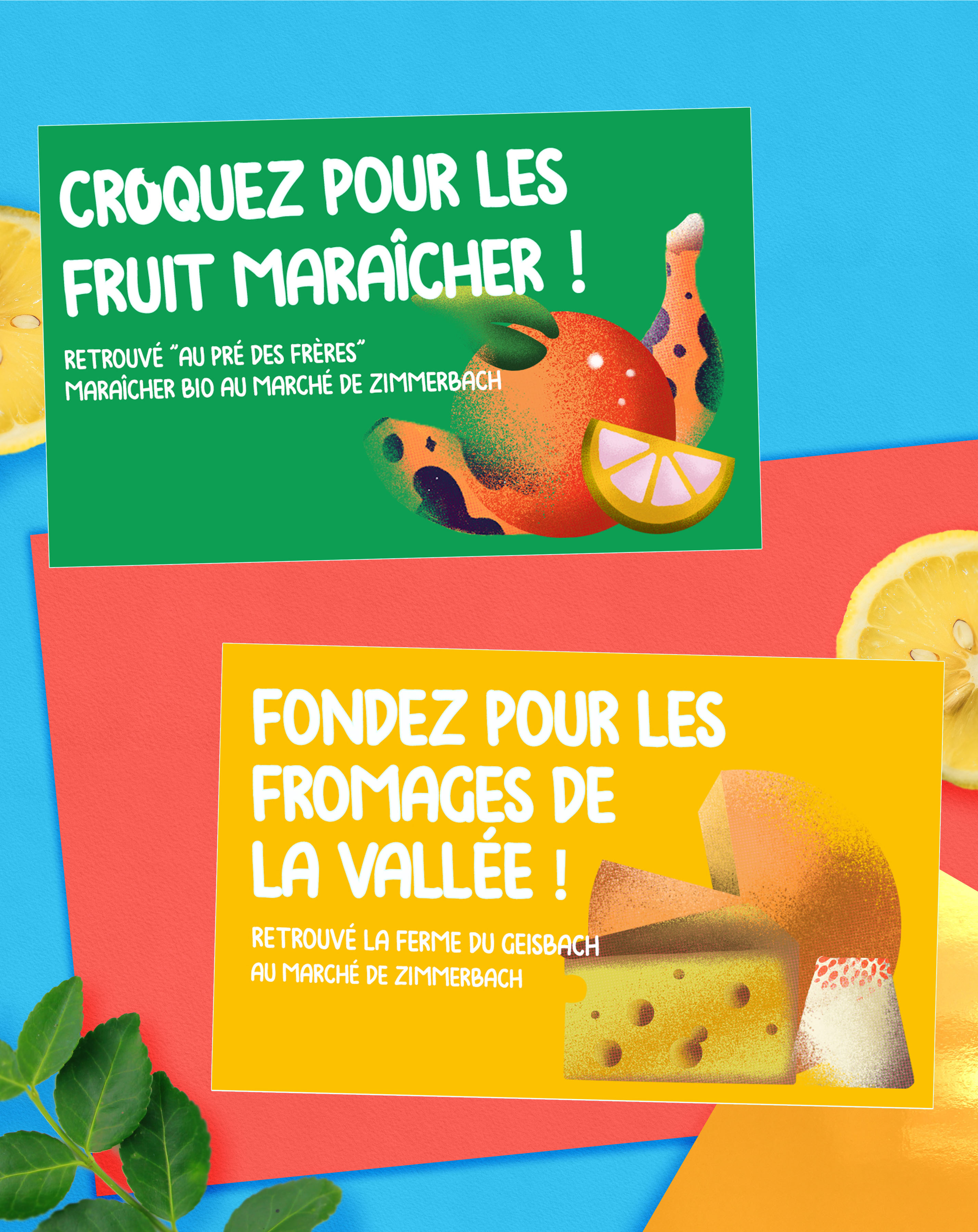 Affiche Marché des producteurs design par Hugo Anneheim