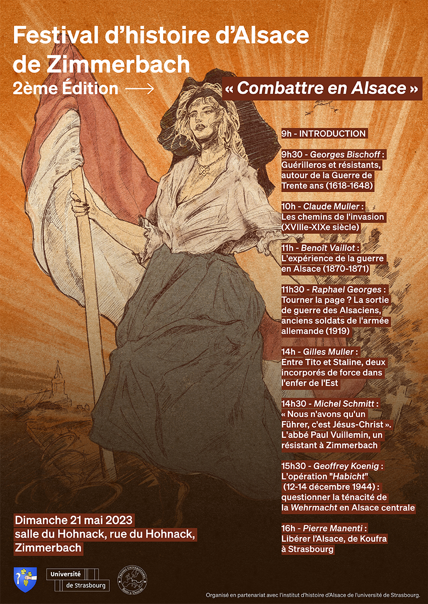 Affiche Festival d'histoire d'Alsace design par Hugo Anneheim