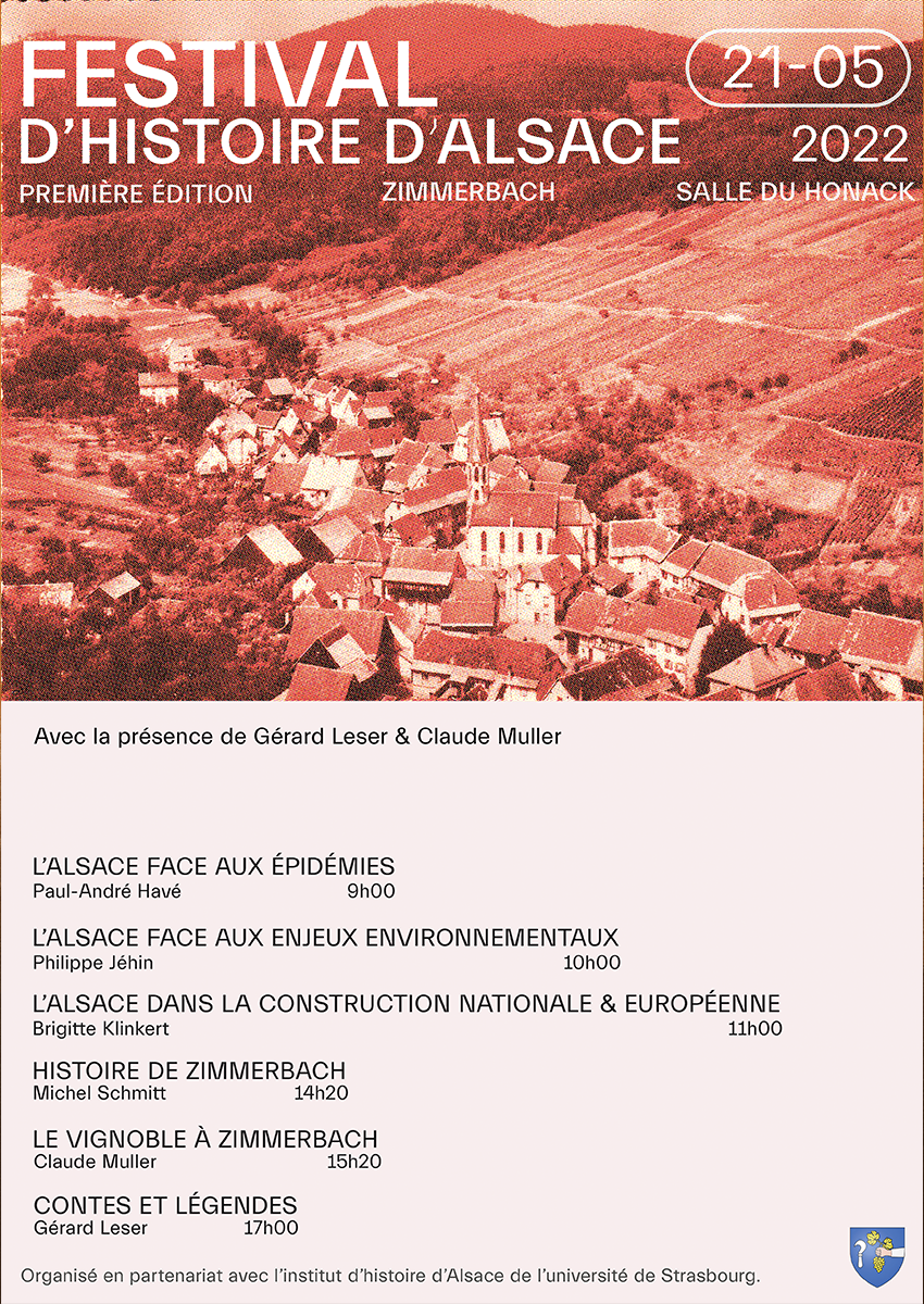 Affiche Festival d'histoire d'Alsace design par Hugo Anneheim